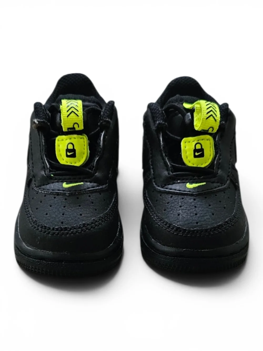 Nike Force 1 LV8 Toddler Black Volt 4C